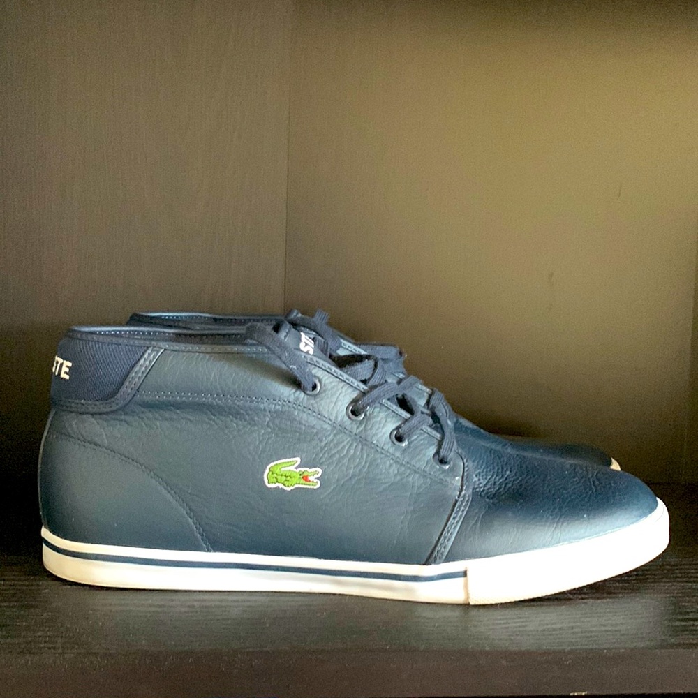 Navy Lacoste Men’s Hightop Sneakers